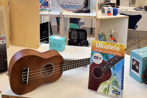 Ukulele und weitere Gegenstände zum Ausleihen