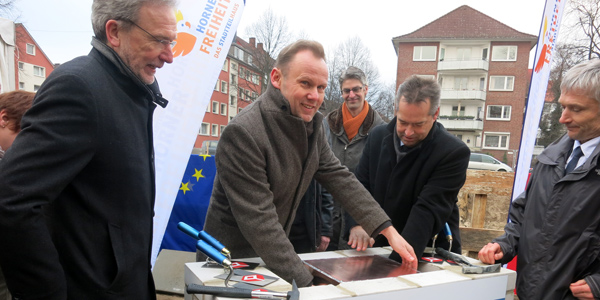 Stadtteilhaus Horner Freiheit: Grundsteinlegung